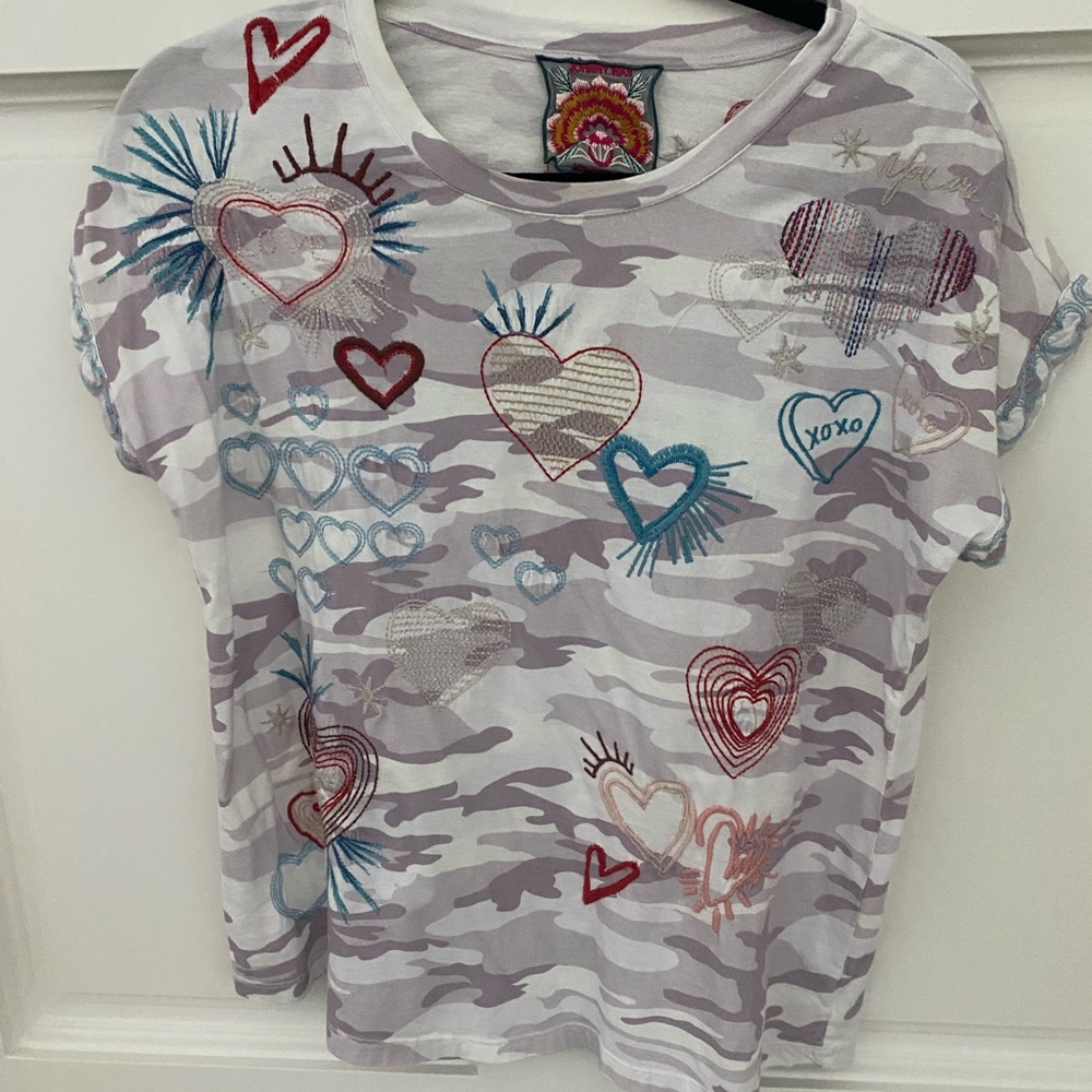 Johnny Was Heart Patterned Shirt